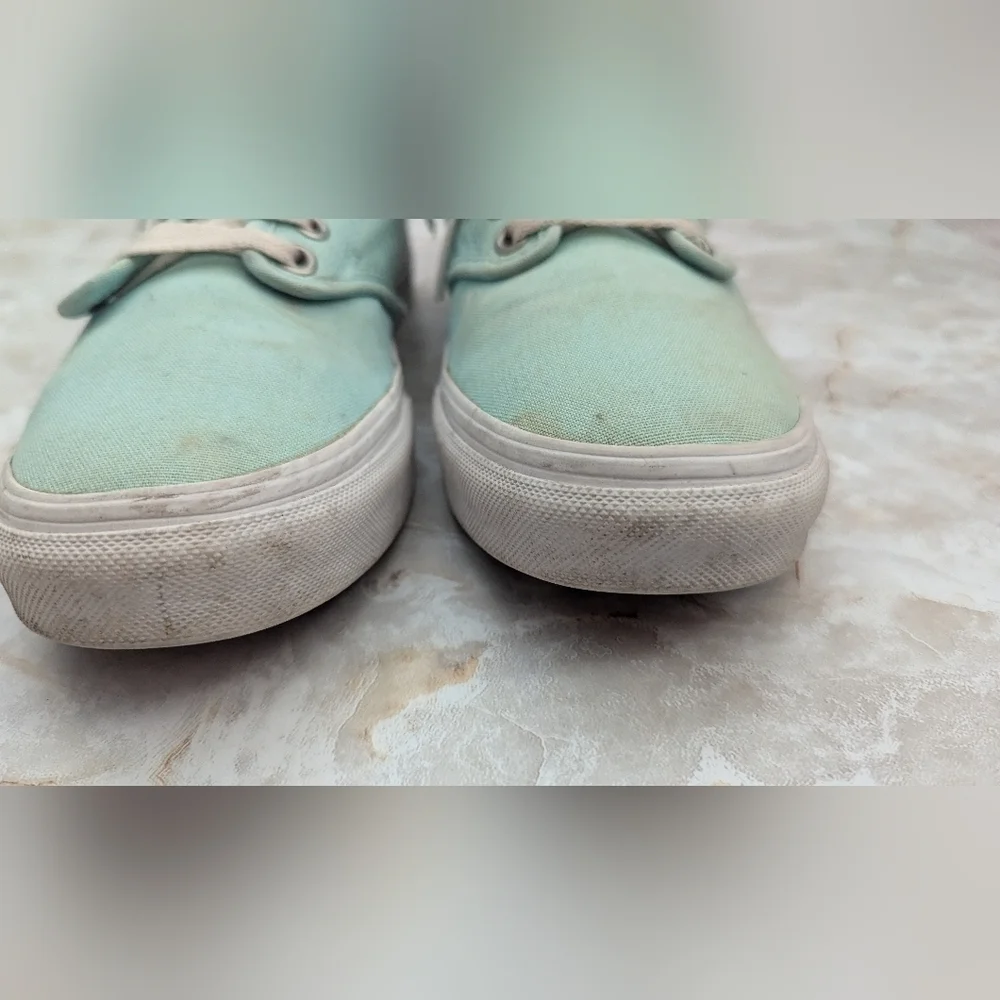 Vans Womans Mint Green Shoes Size 8